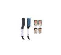 Fer à lisser électrique multifonctionnel peigne à cheveux brosse chauffage rapide barbe fer à lisser pour hommes