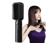 Fer à lisser rechargeable - Brosse chauffante pour lisser les cheveux | Fonctionne avec piles rechargeables pour cheveux lisses et anti-frisottis Tongfeng