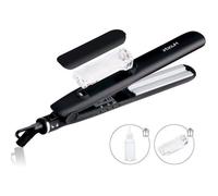 Fer à Lisser Vapeur - Professionnel - Température Réglable - Plaques en Céramique - Noir - Arrêt Automatique