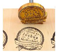 Fer à marquer en bois avec logo d'entreprise personnalisé, tampon à brûler en bois personnalisé pour les travailleurs du bois