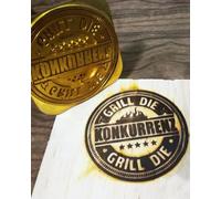 Fer à marquer pour bois - Tampon en fer à marquer personnalisé - Cadeau pour menuisier et artisan du cuir (2,54 cm)