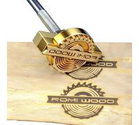 Fer à marquer pour bois - Tampons en fer et cuir - Fabriqués à la main par Design pour les menuisiers et les artisans (2,5 x 2,5 cm)