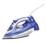 Clatronic DB 3706 Fer à repasser à sec ou à vapeur Semelle en céramique 2400 W Bleu, Blanc