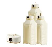 Fer à repasser automatique, sèche-linge portable, fer à repasser à air chaud, for chemises et vêtements, sèche-linge portable, for appartements, fer à repasser vapeur vertical sans fil(3PC)