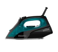 Black & Decker Fer à repasser BXIR2403E 2400 W jet vapeur 150 g/min semelle céramique Bleu et Noir