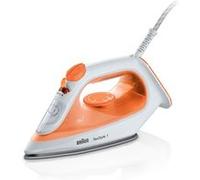 Braun TexStyle 1 SI1009OR Fer à vapeur Semelle anti-adhérente 1900 W Orange, Blanc