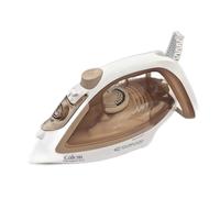 Calor Easygliss Eco Fer à repasser, 2800 W, Débit vapeur 50 g/min, Fonction Pressing 240 g/min, Jusqu'à 30 % d'économie d'énergie, Semelle Durilium Airglide, Fabriqué en France, Argile FV5780C0