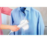 Proficare, Fer à repasser de voyage et défroisseur vapeur 2 en 1 PC-DG3124, 1300W, semelle céramique Superglide, réservoir 80ml, temps de chauffe 30s, vapeur constante 20g/min, câble 1,90m