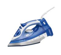 Clatronic DB 3706 Fer à repasser à sec ou à vapeur Semelle en céramique 2400 W Bleu, Blanc