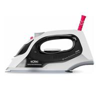 Solac - Ferro a Vapore Optima Start 2400W | Colpo di Vapore 120g/min | Vapore Continuo 30g/min | Piastra Ceramica Antiaderente | Spray | Antigoccia | Stiratura Verticale Rapida ed Efficace