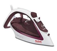 Tefal EasyGliss Plus FV5714 fer à repasser Fer à repasser à sec ou à vapeur Semelle Durilium 2400 W Bordeaux, Blanc