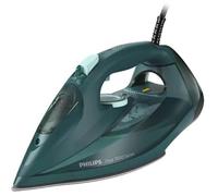 Philips Série 7000 DST7050/70 Fer à Vapeur 2800W, Semelle SteamGlide Elite, 0.3L, Vapeur 250g/min, Anti-goutte, Vert, Câble 2m