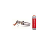 KEMPER - Fer à souder de couvreur à Gaz Allumage Piezo Flamme réglable Panne interchangeable + Cartouche de gaz