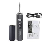 Fer à souder électrique 5 niveaux de réglage, 14,6 x 2,3 cm, kit de soudage à affichage numérique pour montage de circuit imprimé, appareil de soudure avec lumière, outil de réparation électronique