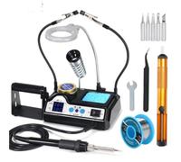 Fer à souder en étain 927 Clips avec lampe loupe option, affichage numérique, Kit de fer électrique, Station soudage