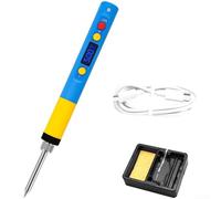 Fer à souder intelligent portable 65 W avec affichage LED de type C, charge rapide, chaleur réglable, 180-500 °C, design compact pour l'entretien des circuits imprimés, modèles T65 (B)