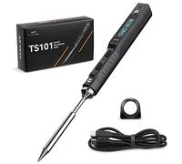 Fer à Souder Portable, TS101 65W Fer à Souder électrique Professionnel avec Pointe TS-I et Câble USB, Mini Fer à Souder Numérique Sans Fil, Entrée d'alimentation DC + PD, LCD Température Réglable
