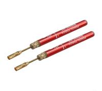 Fer à souder rechargeable rose, aérographe crayon sans fil, flux d'air variable et flammes précises (2 pièces)