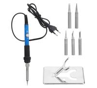Fer à Souder Robuste 60w Réglable, Kit de Soudure Électrique Bleu