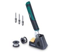 Fer à souder sans fil 4V | Station, étains et bouts de soudure incl.