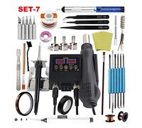 Fer à Souder, Station de soudage 750W 8898 repensage numérique for souder cellule en fer à les outils soudure réparation l'air chaud(Set-7)