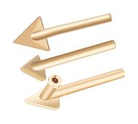 Fer à souder triangulaire à haute conductivité en cuivre pour réparation de pare-chocs de voiture et lissage du cuir