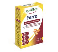 Fer Avec Vitamine C + Acide Folique Equilibra 60 Perles