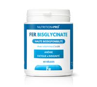 Fer bisglycinate 60 gelules energie et soutien sanguin