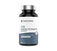Novoma Complément alimentaire Fer bisglycinate 14 mg + Vitamine C Ferrochel® – 90 gélules