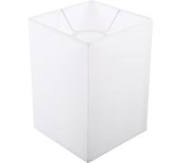 Fer Blanc Abat-jour Carré E27 pour Lampe de Table | Style Simple et Élégant, Effet Décoratif Qui Adoucit la Lumière, Salon ou Bureau