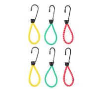 Fer Corde Élastique de Tente de Camping Double Crochets | Latex et Fer, Fixation Portable pour Bâches et Haubans, Accessoires de Camping pour Plein Air Couleur Aléatoire