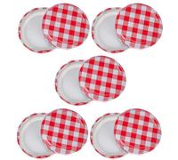 Fer Couvercles à Confiture 63mm 30 Pièces pour Bocaux en Verre