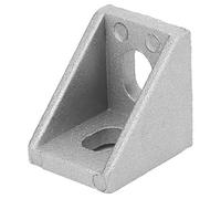 Fer d'angle en Aluminium, 30 Pièces Support d'angle en Aluminium Support à Angle Droit d'angle en Aluminium 2 Trous Type L à Angle Droit pour Profil en Aluminium 2020