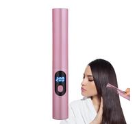 Fer De Boucle Brillante - Lisseur De Peigne Plat Sans Fil, Outil De Style Chauffé À 3 Niveaux | Peigne Électrique À Pression Chaude Avec Brosse En En Boucle, Lisser Le Lisseur Rapide Pour Fin