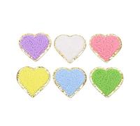 Fer de coeur en forme de coeur sur patchs Coton DIY Craft Applique pour le jean Portefeuille