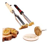 Fer de marquage en bois personnalisé - Tampon en bois avec logo en fer à graver, pochoirs de travail du bois personnalisés, mini kit d'outils de marque pour les amateurs d'artisanat