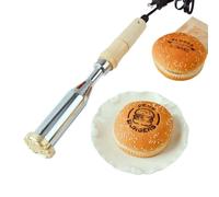 Fer de marque pour hamburger - Tampon en fer de marque Burger Food - Logo de restaurant personnalisé - Outil de tampon avec laiton de qualité supérieure - Cadeau personnalisé