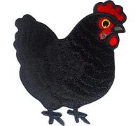Fer de poulet sur le patch coudre sur l'insigne brodé de poule Applique de broderie de coq