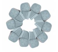 Fer Golf Protège Fer Housse Club Couvre Tête en PU Étanche et Robuste avec Tenue Ferme Profil Compact 12cmx13cm Adaptée au Rangement Parcours d'Entraînement, Bleu