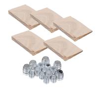Fer Kit de Coins Bois Dur 20 Pièces pour Manche de Hache | Double Pente, Verrouillage Progressif, pour Bois Dur et Humide, Réduit le Recul au Martelage