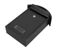 Fer Noir Boîte aux Lettres Verrouillable Murale pour Bureau