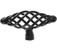 Fer Noir mat Birdcage Poignée de meuble solide Simple Style Furniture Door Accessory(#3-0)