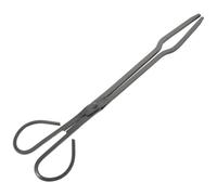 Fer Noir Pinces à Bûches Robustes pour Cheminée et Charbon | Longues Poignées Isolées, Prise Confortable, Mâchoire Soignée, Usage Intérieur et Extérieur, Camping