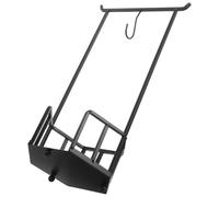 Fer Noir Support Suspendu pour Ustensiles Cuisine et Aliments | Structure Ouverte Stable sur Comptoir, Crochets Suspendus, Présentation Hygiénique pour Pains, Pinces, Planches
