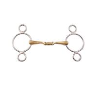 Mors 2 anneaux pour cheval Umbria Equitazione Pessoa 3 Argenté 12,5 cm
