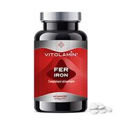 FER supplément | VITOLAMIN® 180 COMPRIMÉS VÉGÉTARIENS | Contribue au métabolisme énergétique et réduit la fatigue et l'épuisement