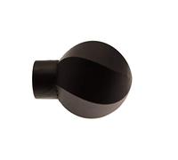 Fer Tendance | Ø20 | 1 Embout Ballon | Noir Satiné