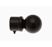 Fer Tendance | Ø20 | 1 Embout Boule | Noir Satiné