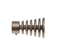 Fer Tendance | Ø20 | 1 Embout Cône Strié | Chrome Satiné