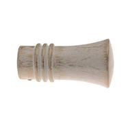 Fer Tendance | Ø20 | 1 Embout Pommeau | Blanc Patiné Or